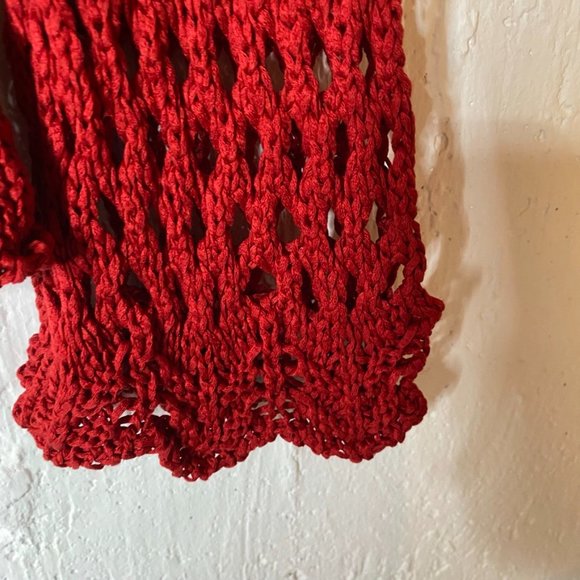John P. Greece pull over knit sweater long sleeve size L NWT red - Picture 7 of 7